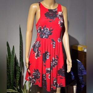 FREE PEOPLE Red flutter by flora dress Sz6